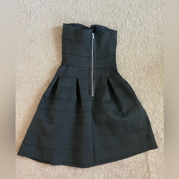 Hot Gal Black strapless A-Line mini dress size Medium - Picture 5 of 10